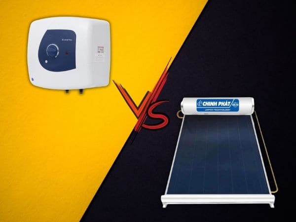 So Sánh Máy Nóng Lạnh Năng Lượng Mặt Trời Và Máy Điện Thường