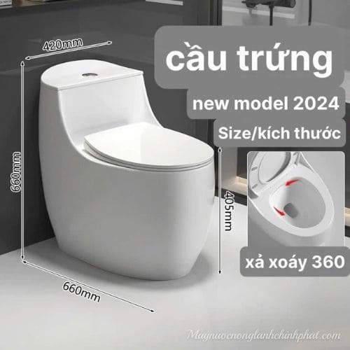 Bồn Cầu Bệt Trứng Mới Nhất
