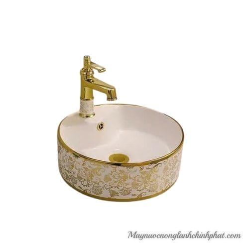 Chậu Rửa Mặt Lavabo Nghệ Thuật Hoa Văn Chinh Phát