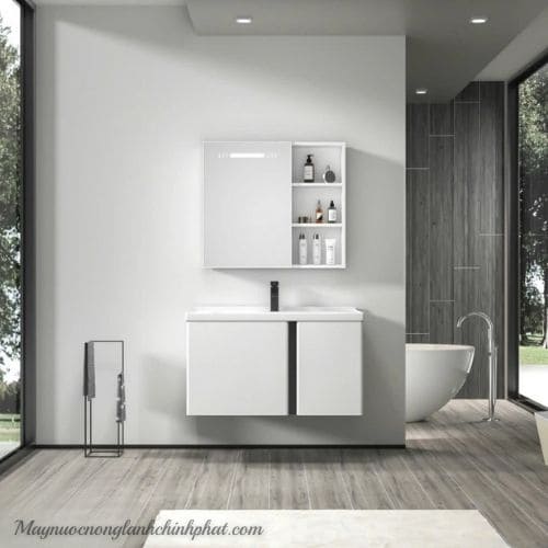 Lavabo Tủ Chậu Led Gương Cảm Biến - Trang Điểm - Rửa Tay