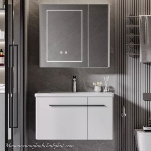 Tủ Chậu Lavabo Gương Led Cảm Biến